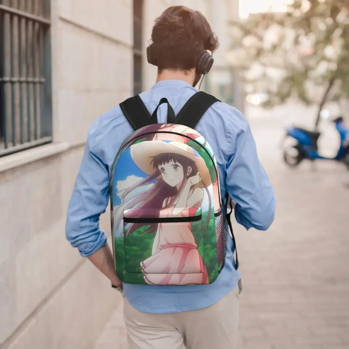 Japanese Anime Fruits Basket Backpack Student BookBag Kids School Bag Laptop Shoulder Bags for Men Women