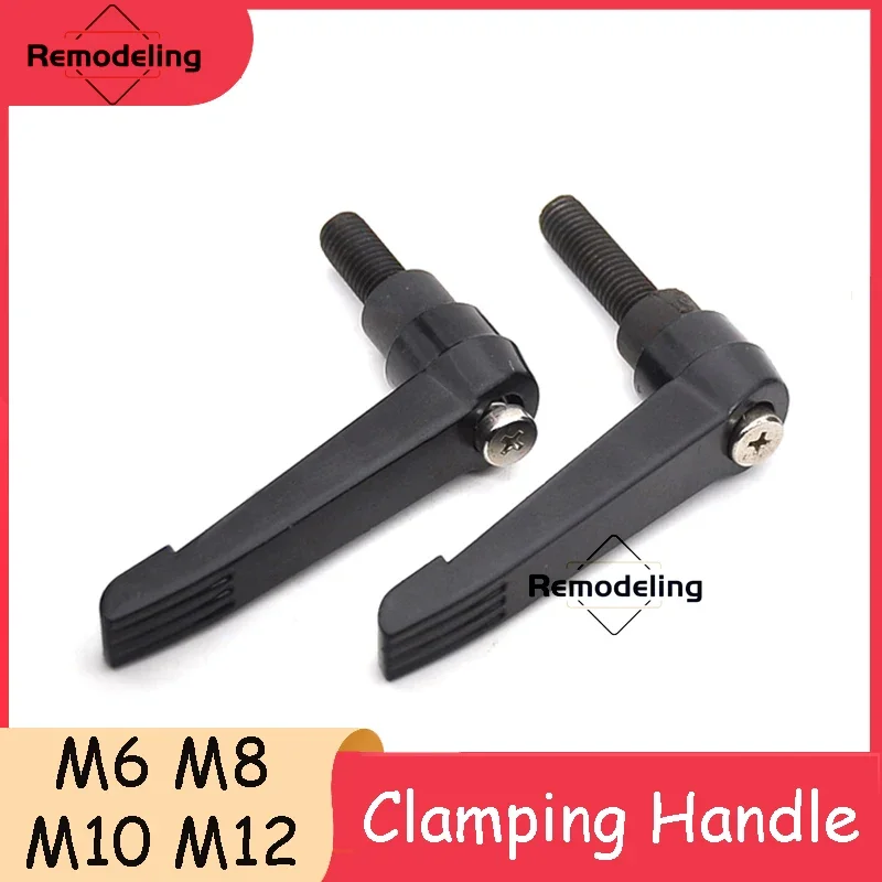 

1PC M6 M8 M10 M12 Clamping Lever Machinery Adjustable Handle Locking External Male Thread Knob Aluminum Alloy