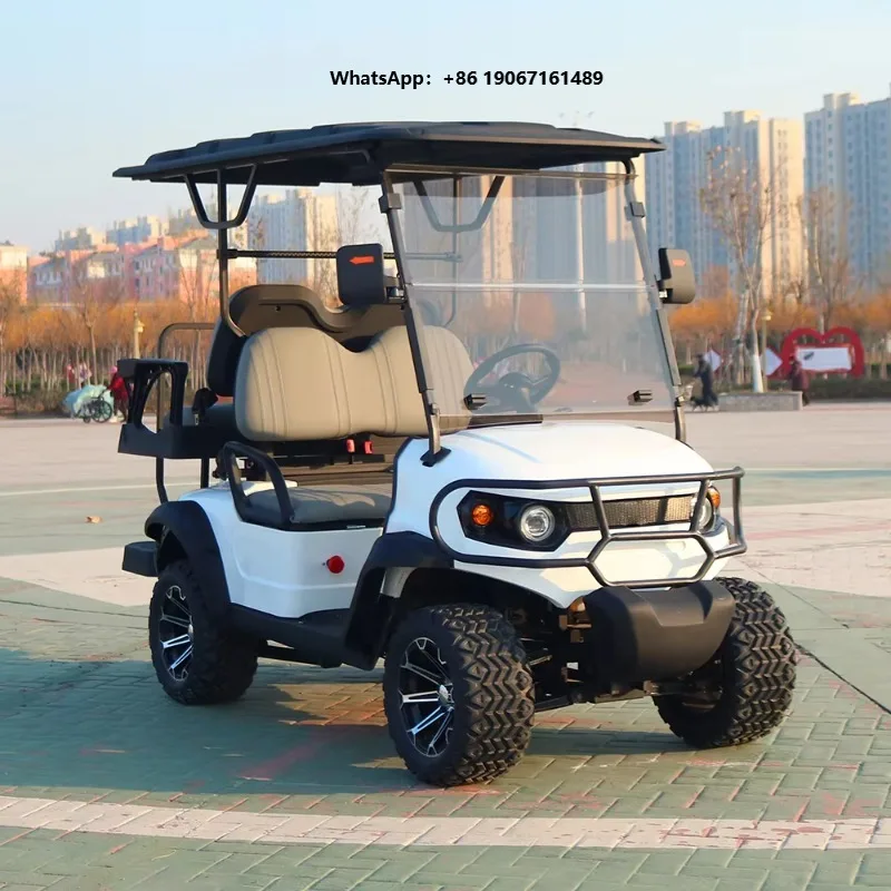 High Quality Mini Electric Golf Carts New Design 4 Passengers 80-100km Range From Guangdong for Sale LXM