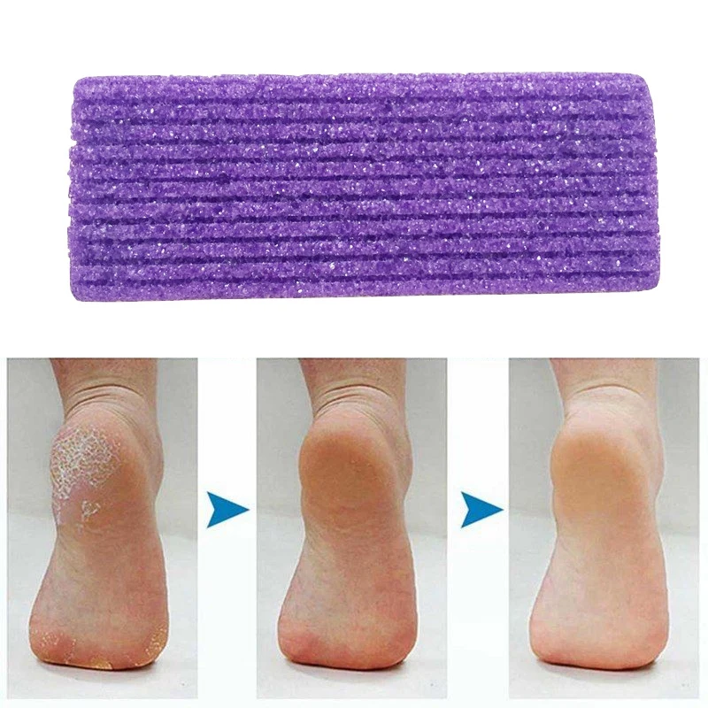 4 sztuk stóp pumeks gąbka kamień Pedicure dla stóp kalus złuszczają twarda skóra usuń Pedicure Scrubber