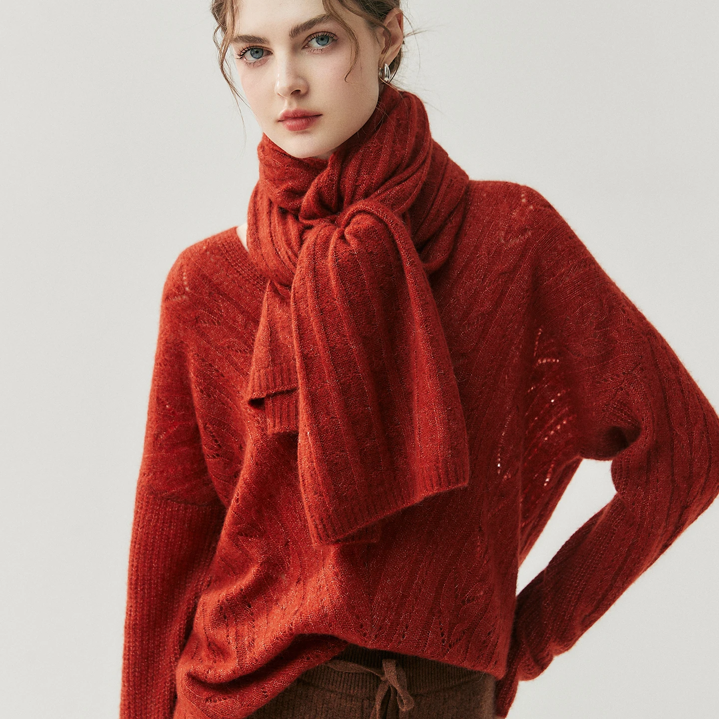 Anmutiger Damen-Schal aus 100 % Kaschmir, Herbst und Winter, weich, warm, hautfreundlich, für Damen, Kaschmir-Schal, täglicher Pendel-, kältebeständiger Schal