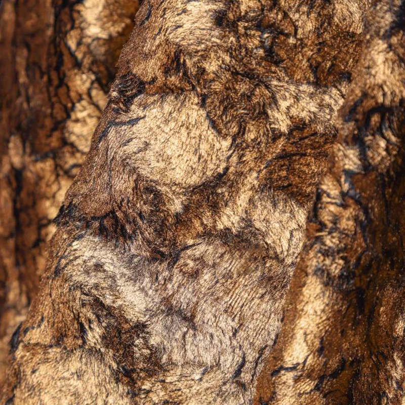 50x145cm Rissiges Metallic-Kunstleder mit Fell- und Wolltextur für Mäntel, Kleidung, Designer-Schals, Taschen, DIY-Plüsch für Bekleidung – Detail 3