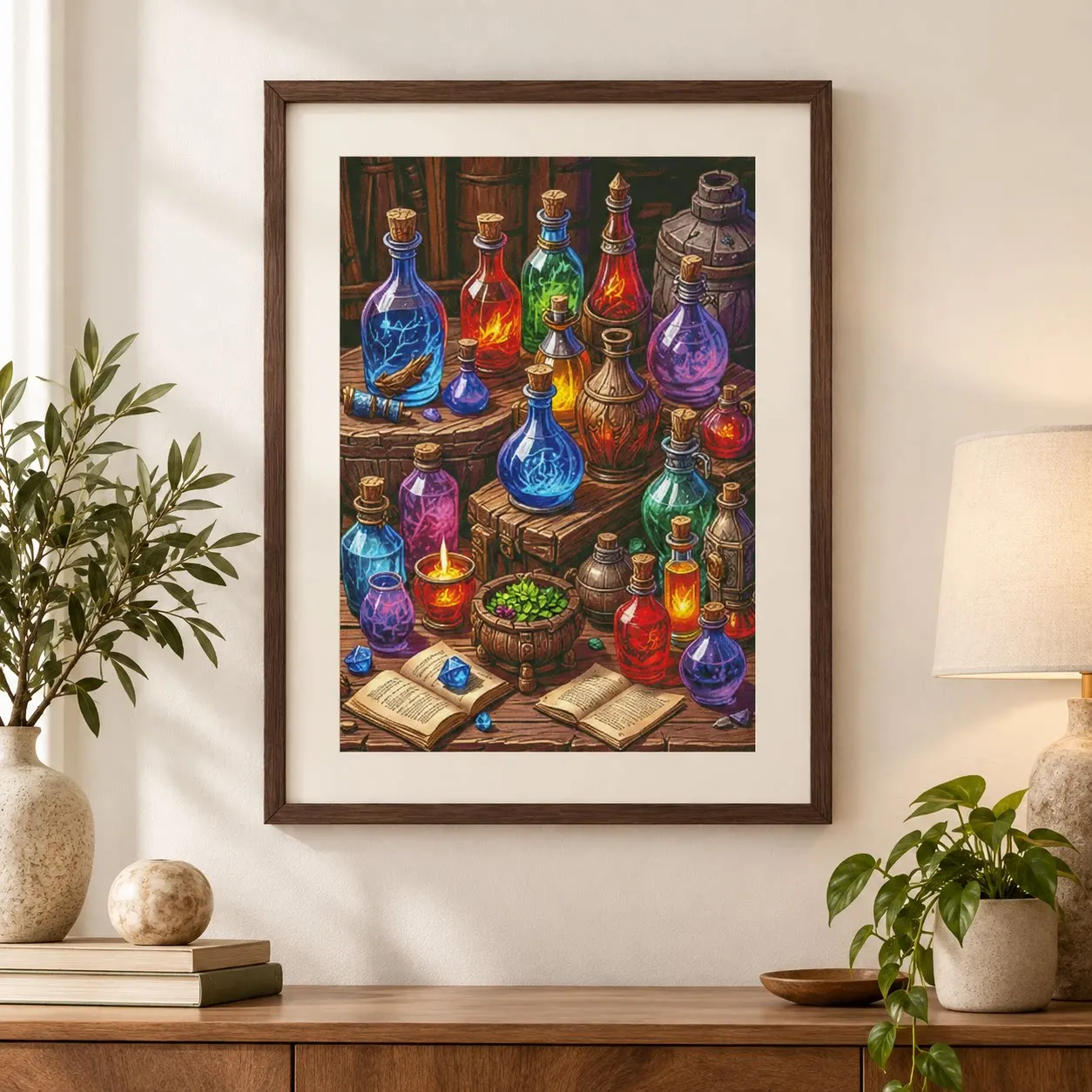 [ZZ9223-Wizard Magic Potion Bottle]DIY Stamped Cross Stitch Kit for Adults 11CT 14CT 16CT Printed Canvas Embroidery Craft