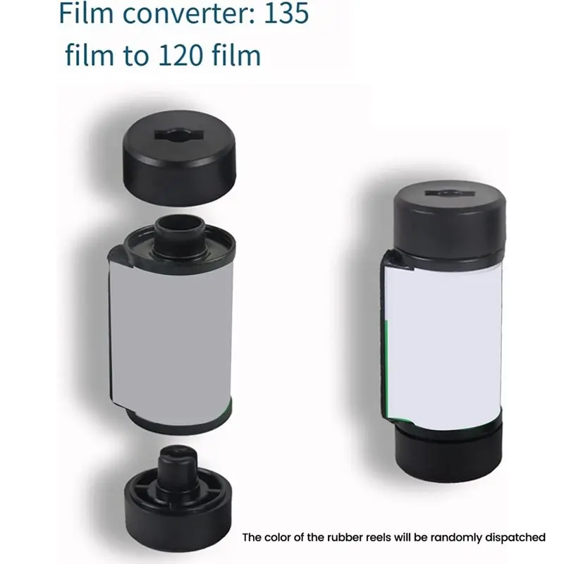 ABGI-Lichtdichter Design-Filmadapter, sicher für 135 mm auf 120 mm, ABS-Konverter, 1 Set (Farbe der Filmrolle zufällig ausgewähl – Detail 8