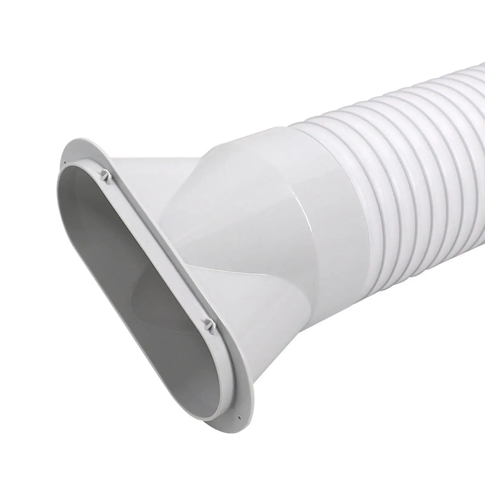 Adaptador de manguera de escape de aire acondicionado, resistente, fácil de instalar para aire acondicionado móvil, conector de manguera portátil, boca plana