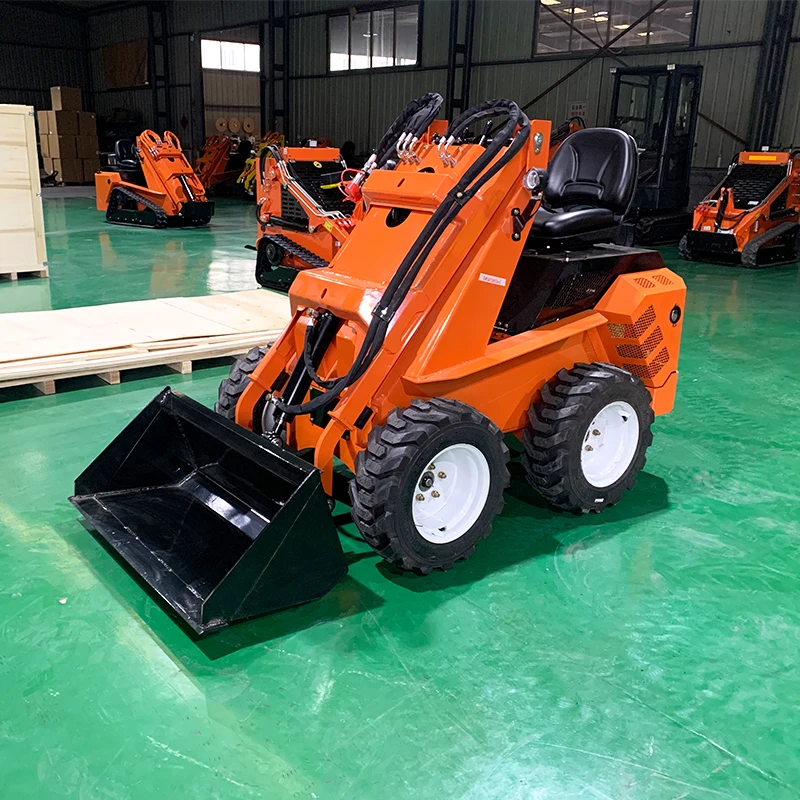 Mini Wheel Skid Steer Loader Diesel Engine CE EPA Certified Hydraulic Multifunctional Loader Fast Delivery Skid Steer Loader