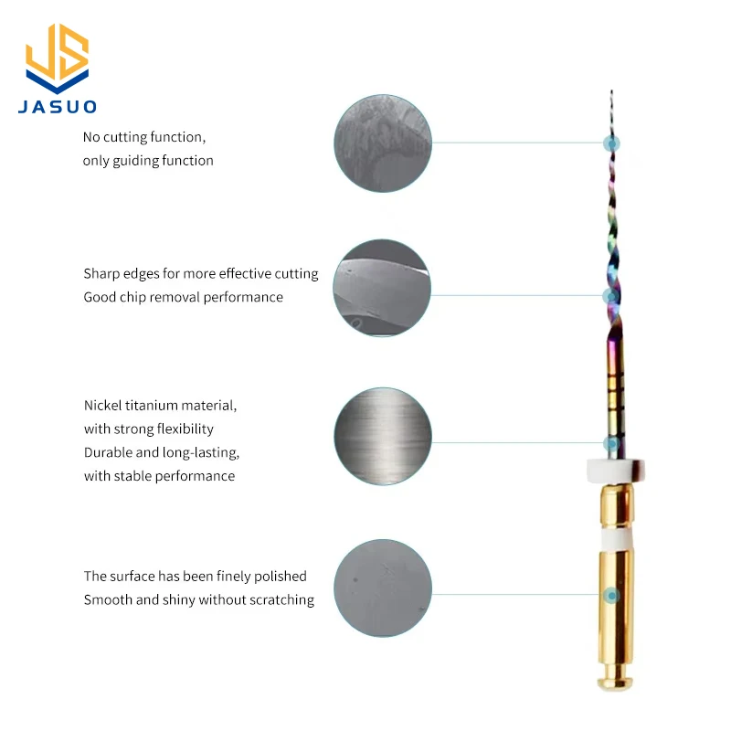 135℃ Durable Autoclavable Dental Heat Activated Root Canal Files Rotary Heat Activation Endodontic File For Root Canal Treatment
