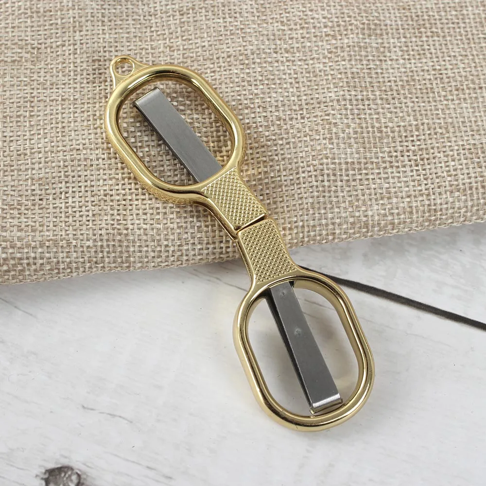 Embroidery Needlework Scissors Sewing Folding Scissors Fishing Line Scissors Sewing Tools Handle Needlework Scissors Cutting