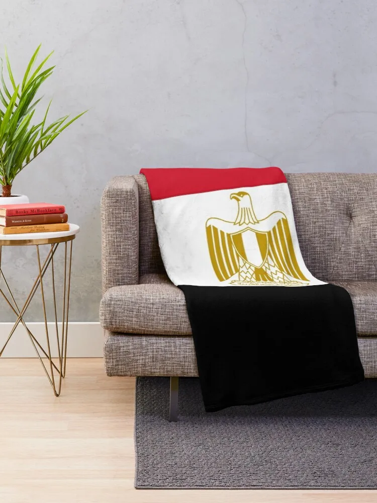 Egypt national flag on the North coast of Africa Throw Blanket Personalized Gift sofa bed christmas gifts Blankets