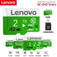 New Lneovo 2TB SD Card 1TB High Speed Memory Card 128GB Class 10 Micro TF SD Card 512GB A2 U3 TF Flash Card For Phone Monitor