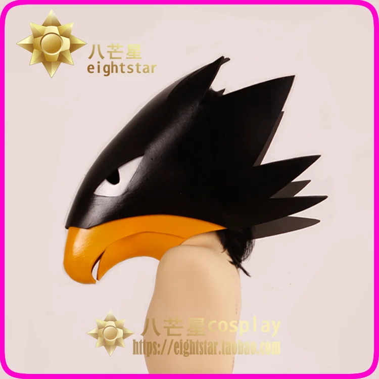 Anime My Hero Academia Tokoyami Fumikage Cosplay Bird Mask Helmet Props for Halloween Christmas Party Costume Accessory