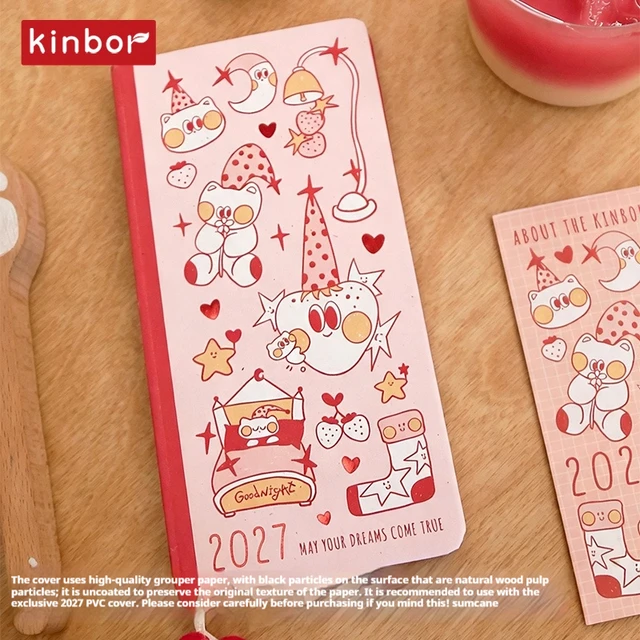 2027 Kinbor Weeks Weekly Planner Journal Two Pages Per Week Notebook The Year of Goat Limited Plan Gift for Back To School 2