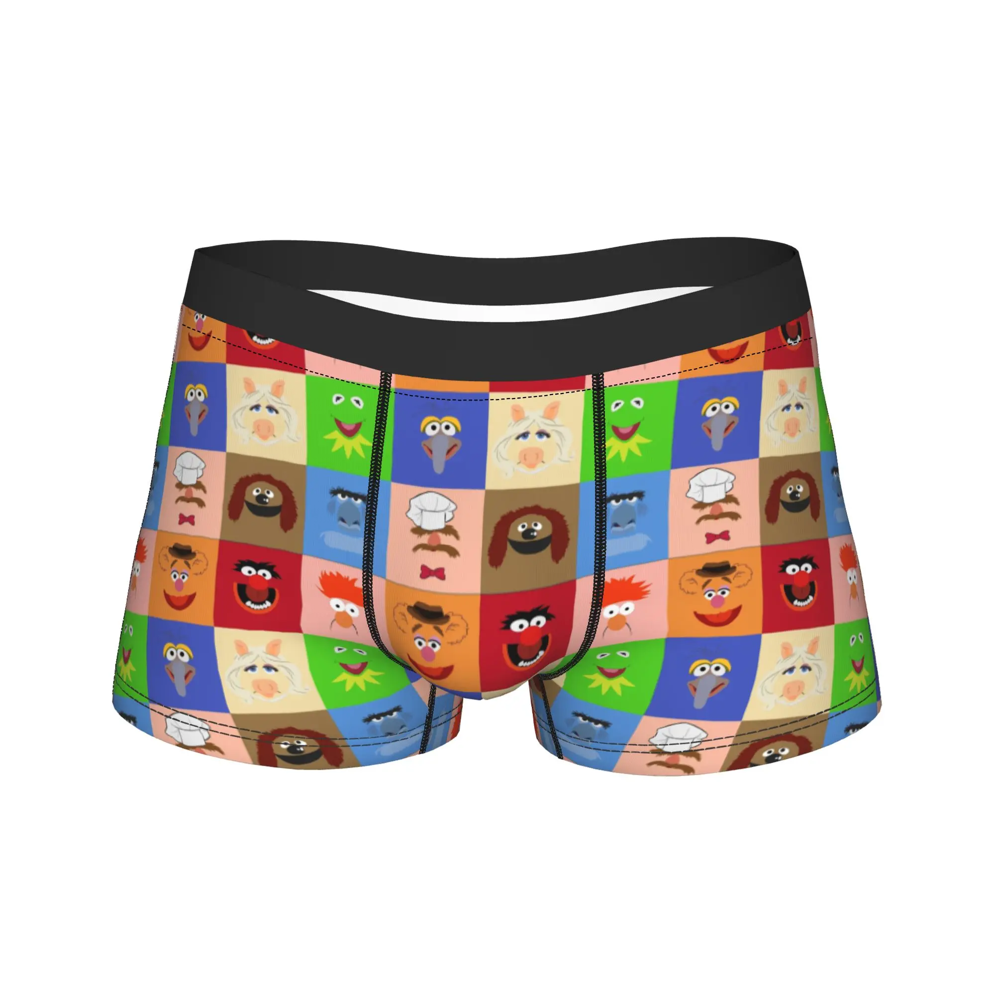Sesames Streets Underwear  Men Shorts Briefs Breathable Boxer Shorts Hot Sale Print Large Size Panties