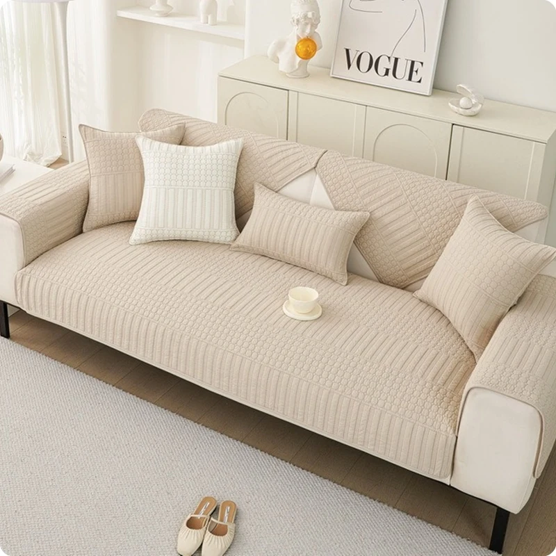 

1PC Cotton Sofa Cover Nordic Non-Slip Couch Covers Four Seasons Corner Couch Towel for Living Room Tapis De Canape Sofakissen