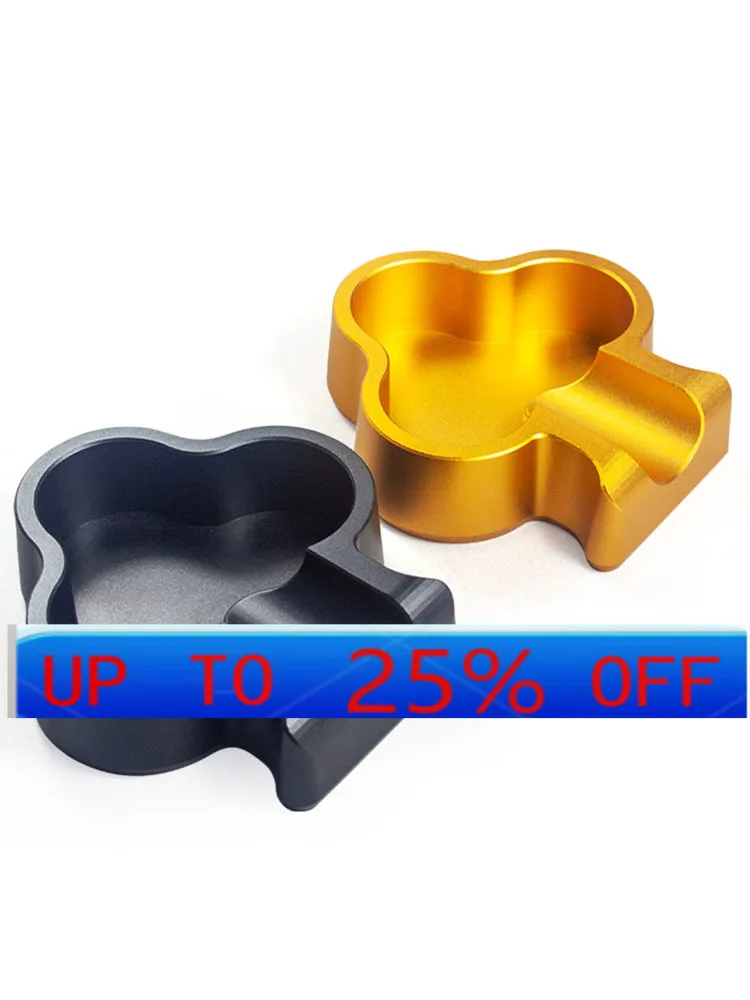 LMM Gold Aluminum Alloy Spade Plum Blossom Poker Player Single Ashtray Fashion Accessories