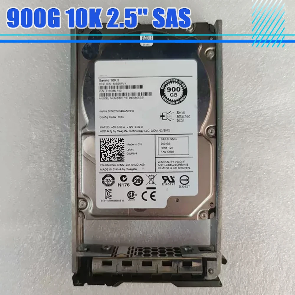 

08JRN4 HDD ST9900805SS 9TH066-150 900G 10K 2.5'' SAS Hard Drive For DELL