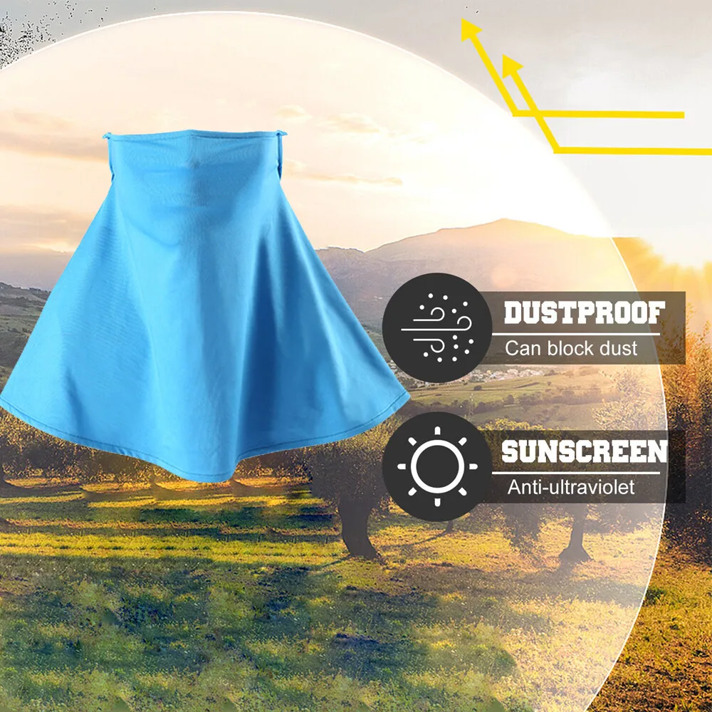 وشاح للوجه للرقبة، غطاء حماية من أشعة الشمس فوق البنفسجية للرجال والنساء لركوب الدراجات