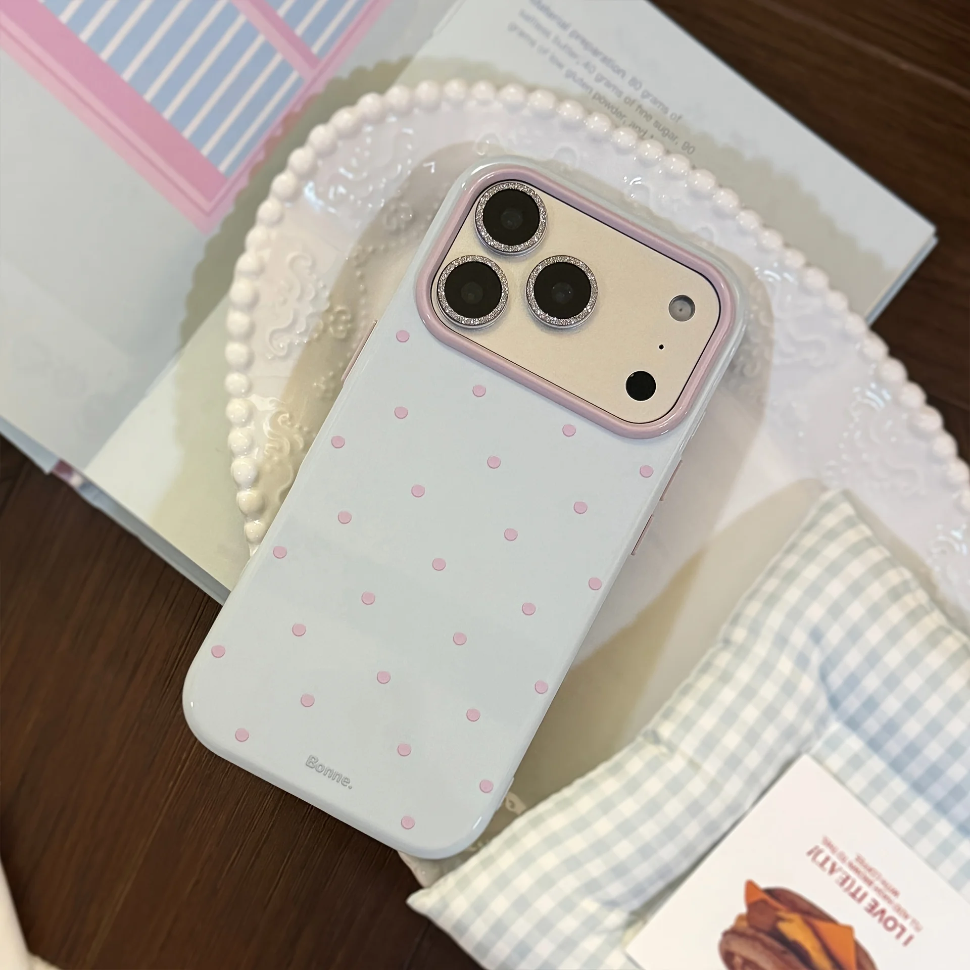 Koreanische Polka Dots INS Handyhülle für Samsung Galaxy A07 A06 A16 4G A17 S25 S26 Ultra S24 S23 Plus A55 A56 A57 A36 A37 5G Cover – Detail 1