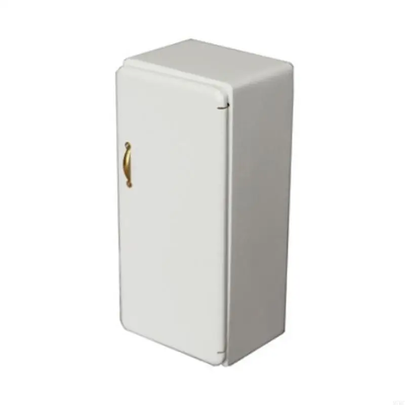 

97BC Прекрасный кукольный домик, миниатюрная модель холодильника, фигурка для детей, ролевые шарнирные куклы, кухонная мебель,