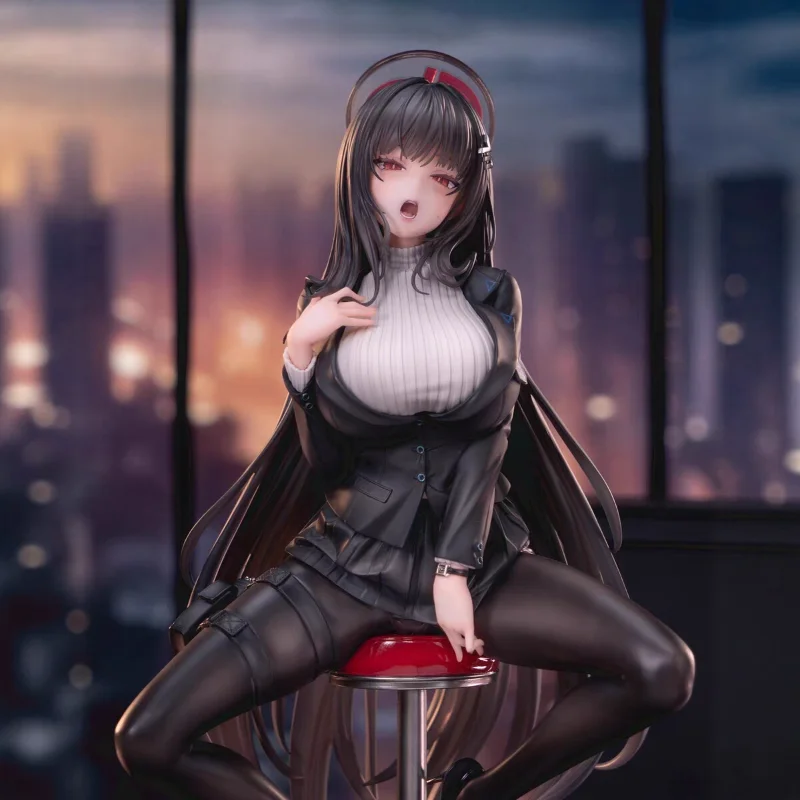 Azure blue file BA destruction mushroom tune moonLiyin regular clothes beautiful girl two-dimensional animation chassis ornament