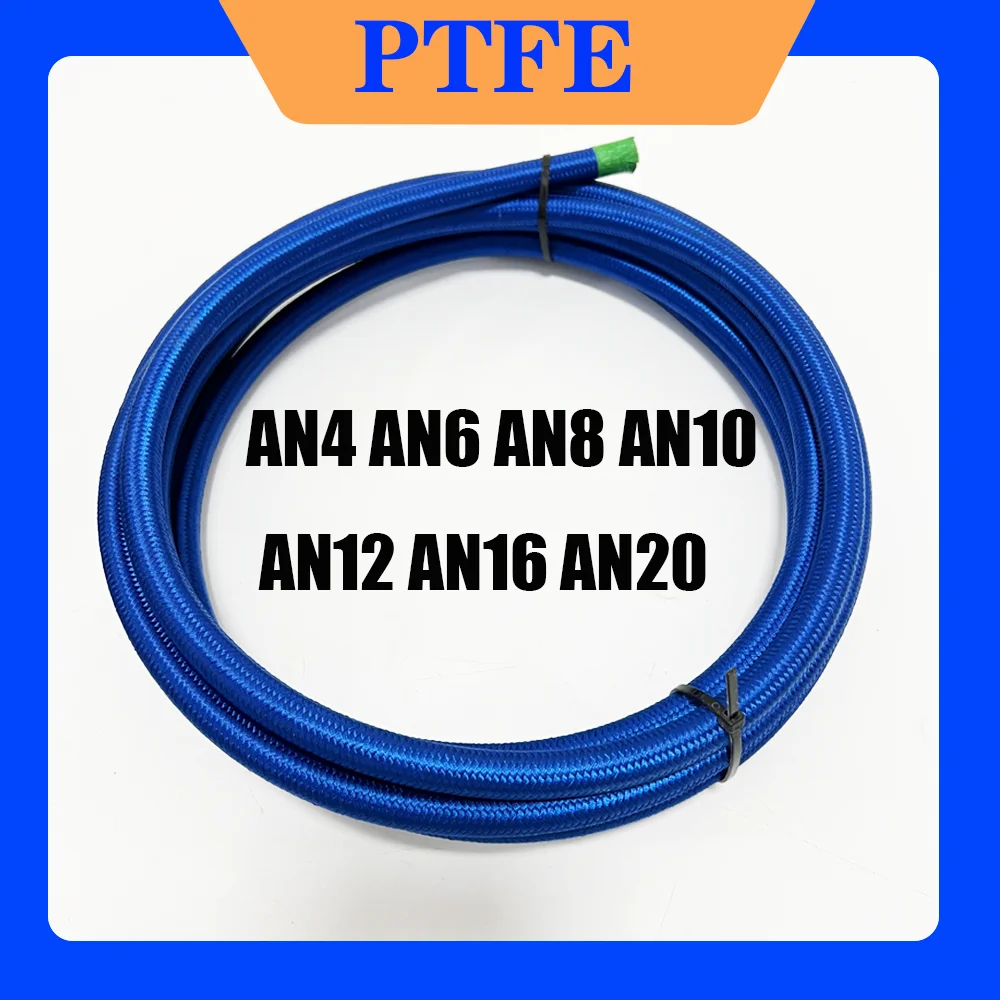 

PTFEHose Nylon Stainless Steel Braided Brake Hose Fuel Oil Line Oil Cooler Car Hose PipeAN4 AN6 AN8 AN10 AN12 AN16 AN20 model