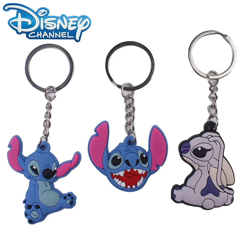 Disney-Lilo & Stitch Keychain para crianças, Figuras de ação fofas, Desenhos animados criativos, Stitch Craft Acessórios, Pendant KeyChain, Presentes surpresa