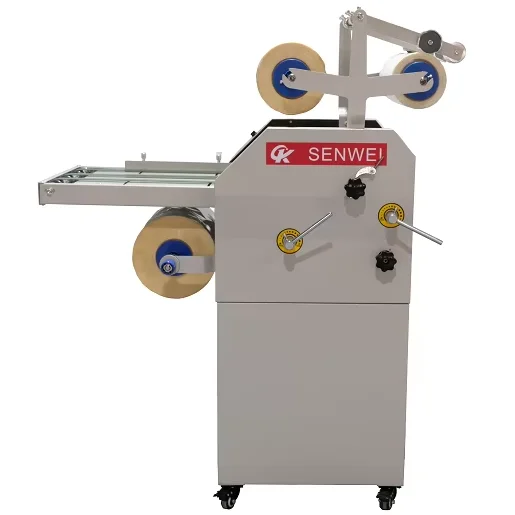 

SENWEI SMFM390A 360mm Paper Width Sheet To Roll Double-sided Lamination Machine Oil Heating Manual Laminating Machine