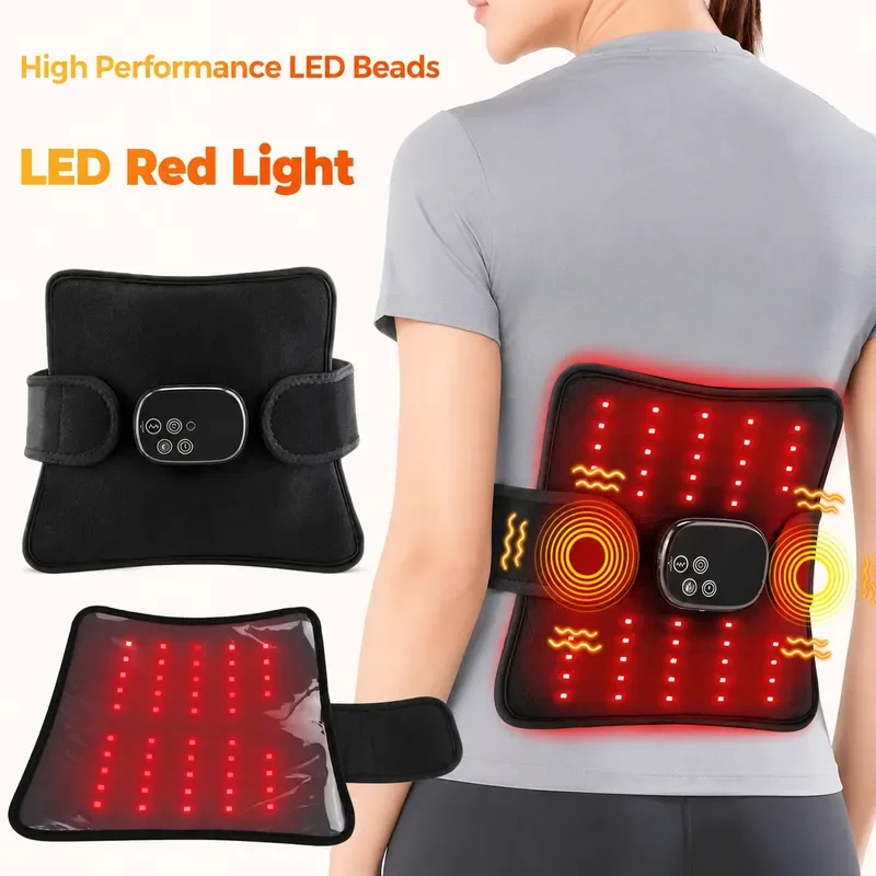 Electric Infrared Knee Pad Heating Vibration Massager Thermal Leg Joint Support Brace for Back Waist Wireless Relief