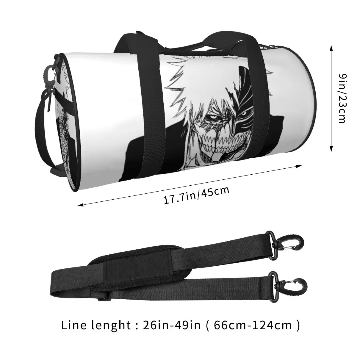 Gym Bag Ichigoat Anime Sports Bag Large Capacity Cool Fashion Men Women Portable Design Handbag Colorful Training Fitness Bag