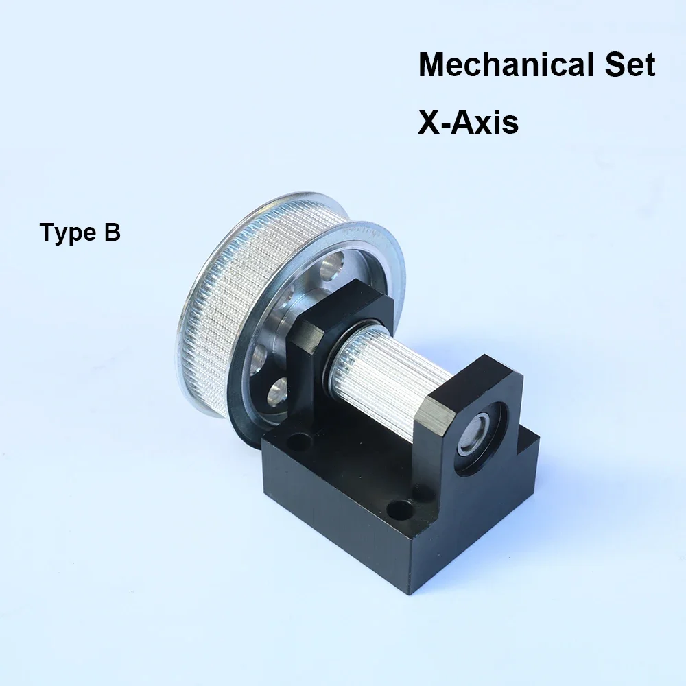 HAOJIAYI-Gear Base Set para gravação a Laser Máquina de corte, Peças mecânicas, Guia Rail Set para Laser Co2