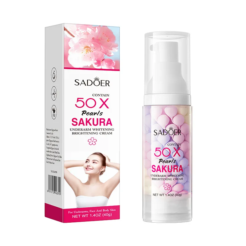 Cherry Blossom Pearl Underarm Whitening and Brightening Cream Hydrating Body Lotion