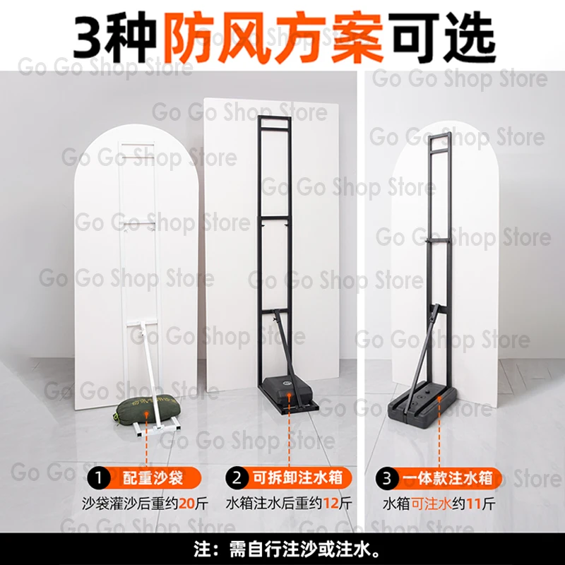 KT board humanoid standing sign wedding background board telescopic poster support frame vertical floor billboard