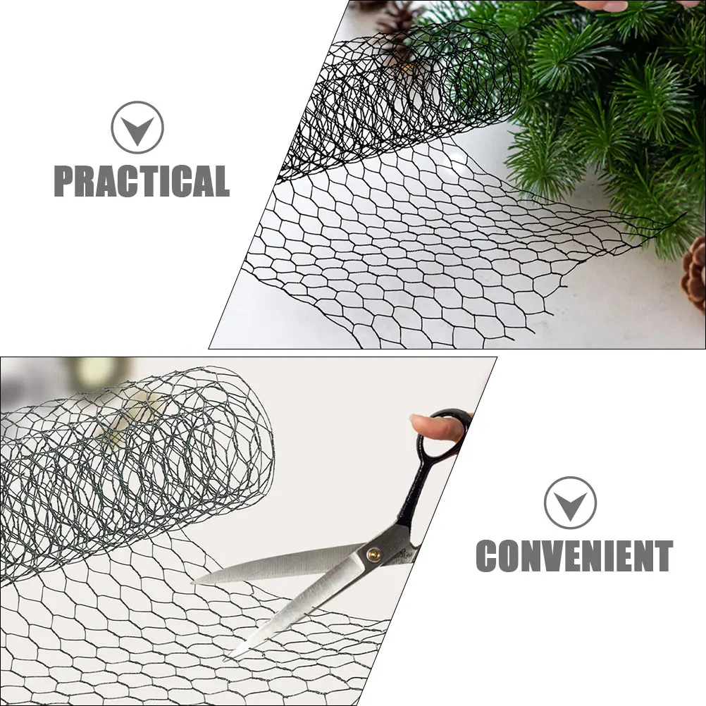 

Insect-proof Flower Net 0.6mm Thick 16mm Hole Green Coated Wire Mesh Fence for Garden DIY Plant Cage Support Chicken Wire