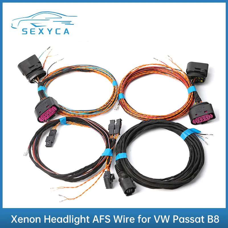 

Car Xenon Headlight Auto Leveling Range Headlight Cornering Adapter Harness AFS Wire Cable For Volkswagen Passat B8