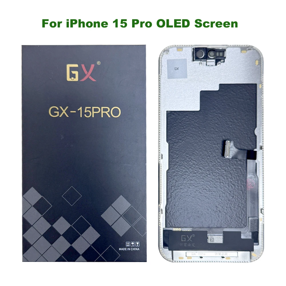 GX OLED Screen For iPhone 15 Pro Max LCD For XR 12 11 13 14 Plus