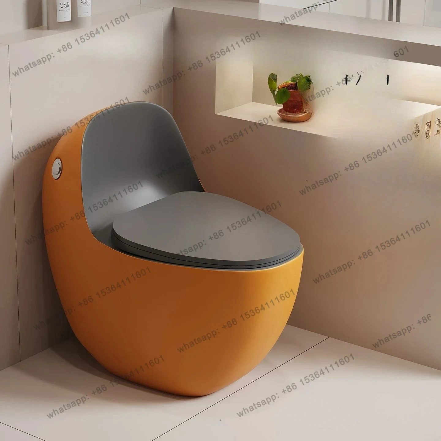 Toilet Household Bathroom Flush Toilet Super Dazzling Siphon Toilet Simple Small Apartment Color