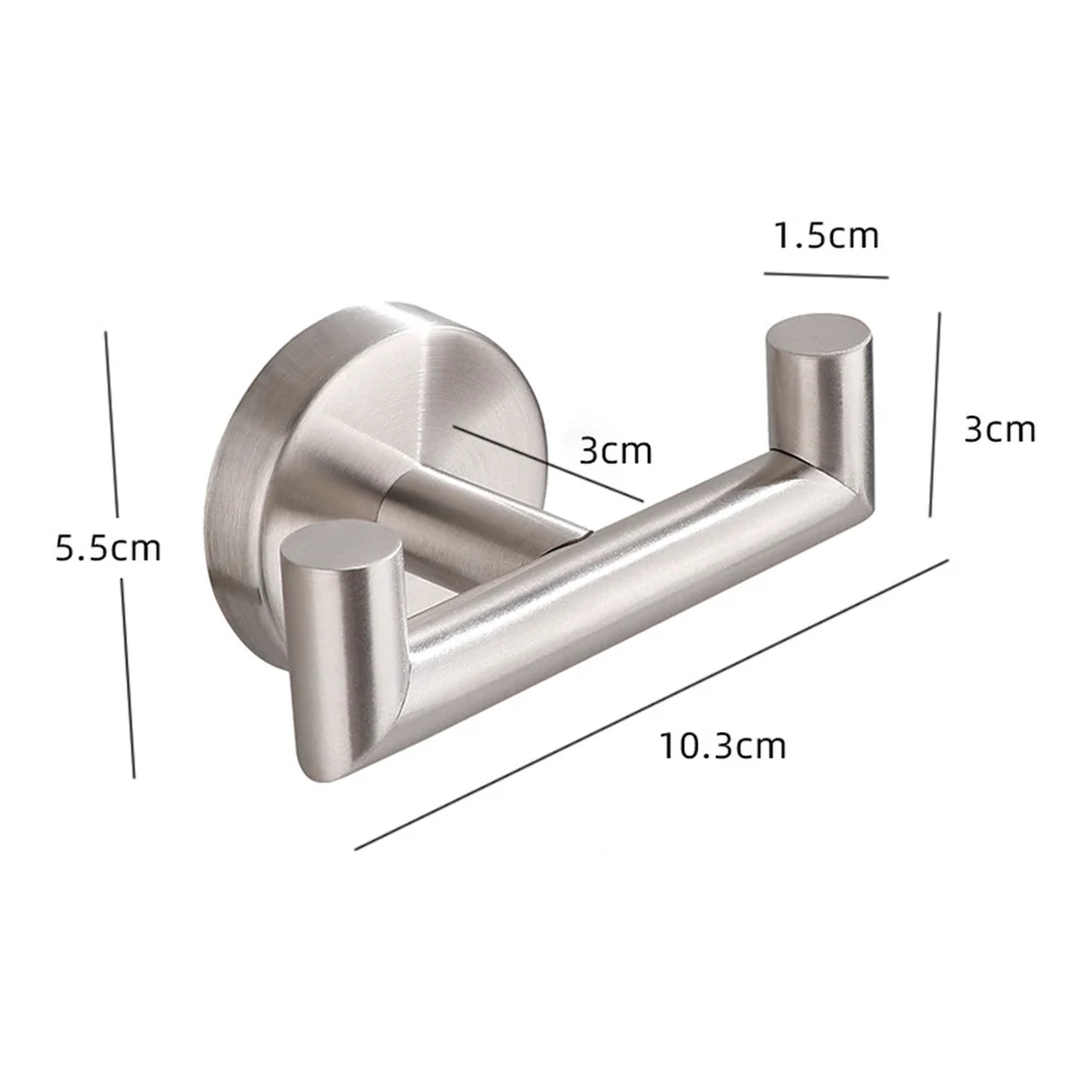 Stainless Steel Toilet Paper Holder Wall Hook Robe Hook Towel Holder Rack Wall Mounted Kitchen Bathroom WC Accessories