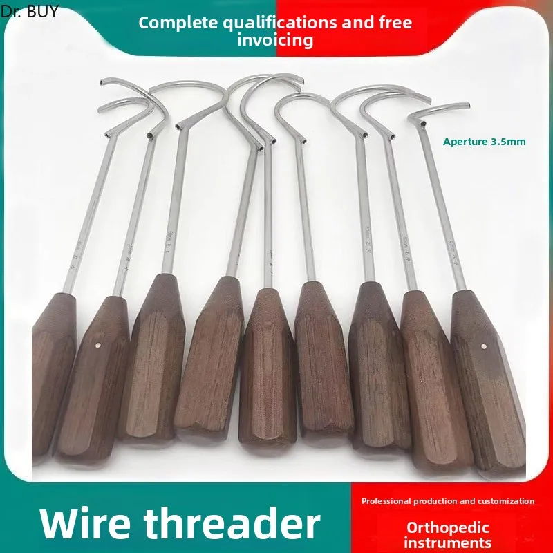 medical-orthopedic-stainless-steel-cable-threading-guide-joint-surgery-arc-hollow-wire-guide