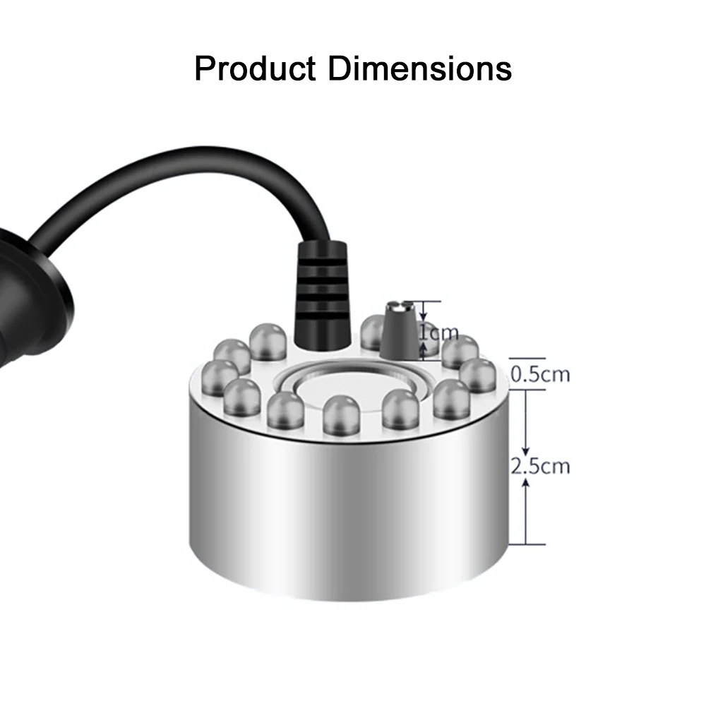 EU Plug / US Plug 24V Ultrasonic Humidifier Mist Maker Fogger Water Fountain Pond Atomizer Head Air