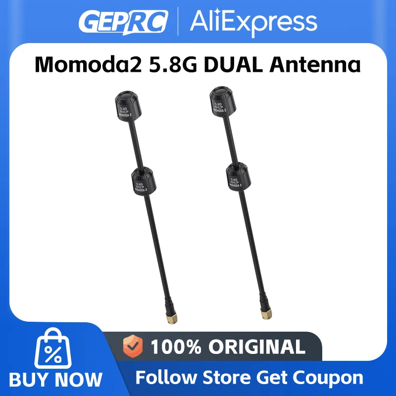 GEPRC Momoda2 5.8G DUAL Antenna 5.65GHz SMA Dual-core RF Ultra-low VSWR DIY RC FPV Quadcopter Drone Freestyle Accessories Parts