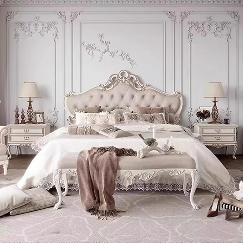 

European Bedroom Massage Bed Frame Loft Modern Sofa Castle Girls Design Bed Princess Sleeping Letto Matrimoniale Home Furniture