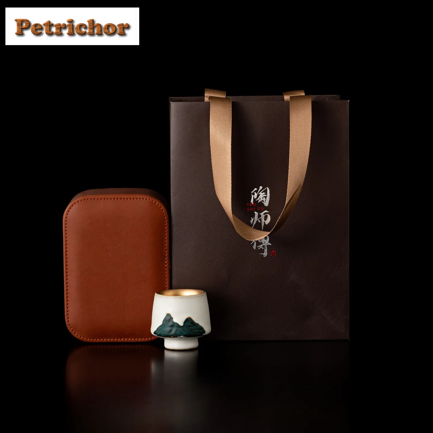 

65ML Distant Hills Teacup Handmade Tea Bowl Single Cups Tea-tasting Meditation Cup Chazhan Master Cups Kung Fu Tea Supplies Gift