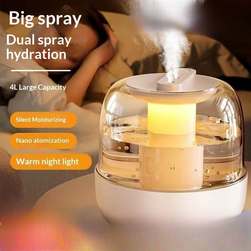 4L Top Fill Humidifier Ultra Quiet with UV Light Air Purifier Auto Shut Off for Bedroom Sleep Aromatherapy Auto Shut-Off Home - view 3