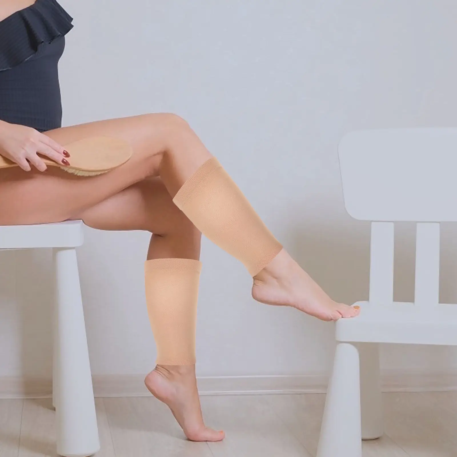 

1 пара компрессионных носков медицинского назначения до колена для женщин, для поддержки и облегчения состояния ног, для повседневной носки, для походов, бега, спорта, разных размеров