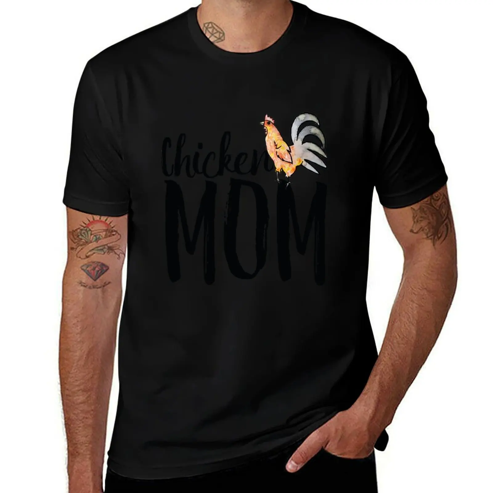 Chicken Mom T-Shirt t shirts for man graphic vintage man t shirts for men casual T-Shirt