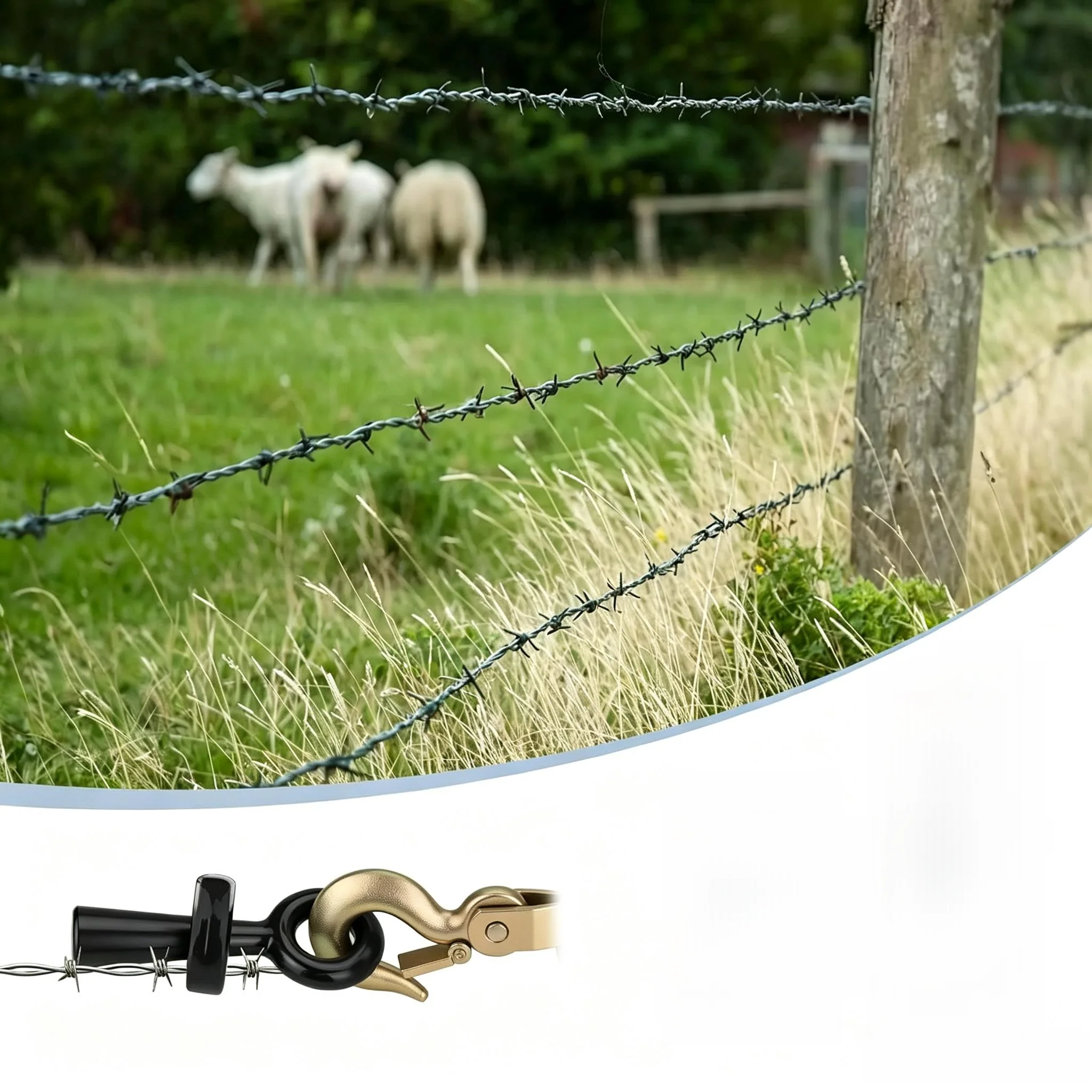Barb Wire Tightener Barbed Wire Puller For Quick Fence Maintenance Compact 13cm Design Robust Cast Craftsmanship