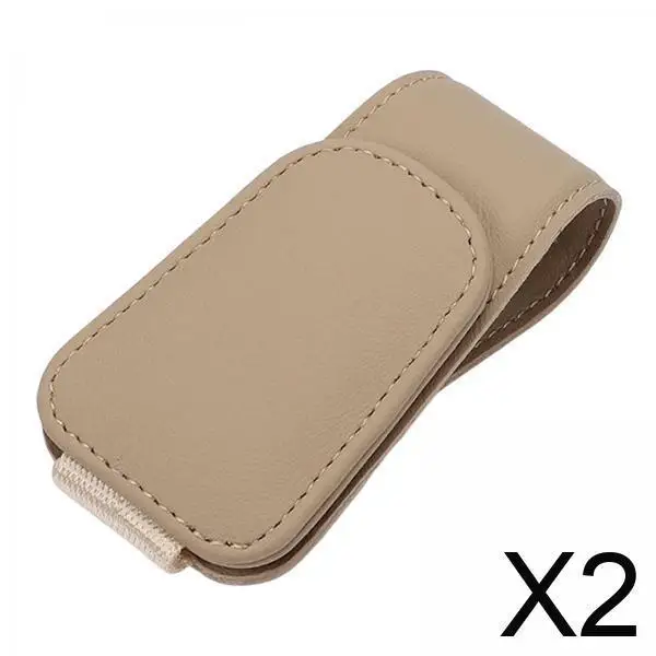 

Аксессуары для салона автомобиля, универсальный держатель для очков из искусственной кожи, зажим для солнцезащитного козырька, многофункциональные магнитные очки и крепление для карт