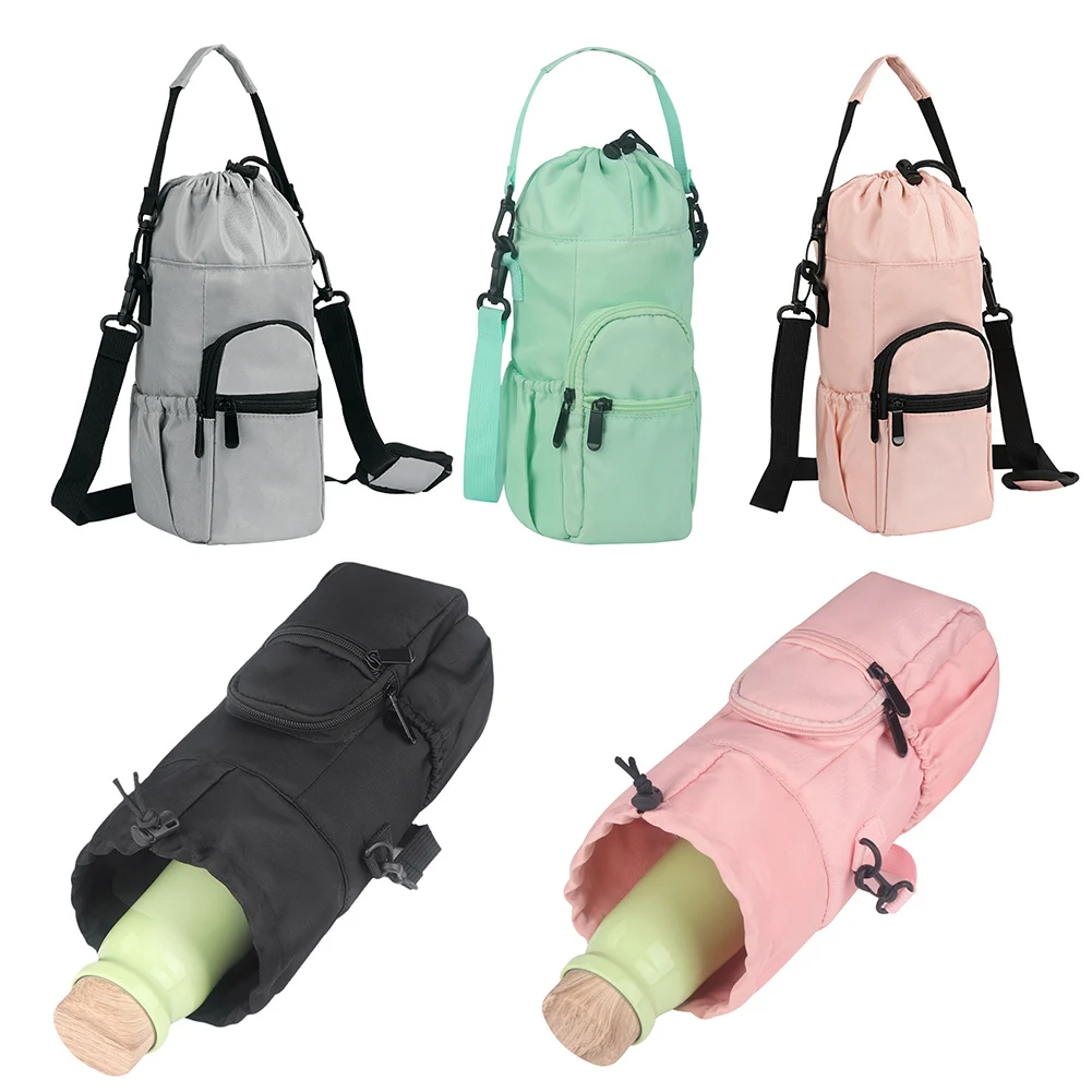 .30.5x10x14cm Water Bottle Carrier Bag Holder Insulation Clooer Bag For 20oz-40oz Bottles Gym Cycling Camping Water Bottle Bag