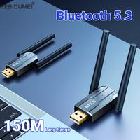 USB Bluetooth 5.3 Dongle Adapter 150M Long Range Adaptador  for PC Wireless Mouse Keyboard Music Audio Receiver Transmitter