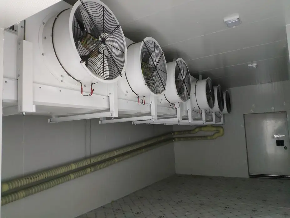 67KW DL Series High Temperature Air Cooler Evaperator Ceiling Type 380V For Fresh Food Vegetables Cold Storage Room